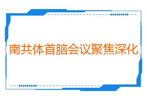 南共体首脑会议聚焦深化区域一体化合作